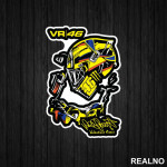 Helmet Signature - Rossi - VR - 46 - MotoGP - Sport - Nalepnica