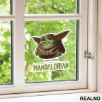 Sitting - Baby Yoda - Mandalorian - Star Wars - Nalepnica