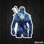 Geralt Blue Double Exposure - The Witcher - Nalepnica