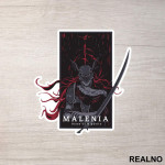 Malenia Blade of Miquella - Dark - Elden Ring - Nalepnica