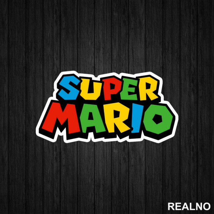 Logo Super Mario - Nalepnica