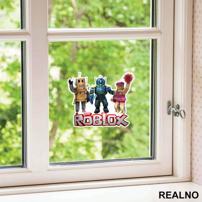 Mr Robot, Blue Paladin And Boho Girl - Roblox - Nalepnica