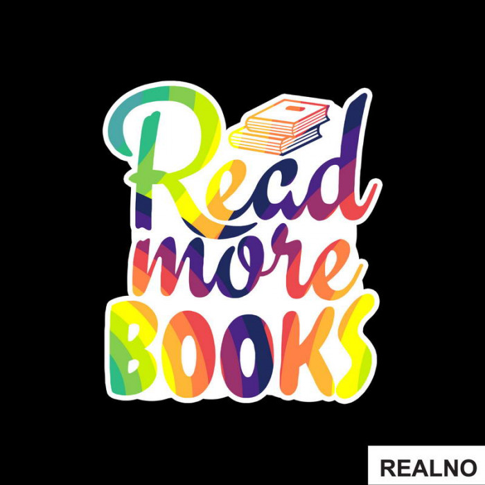 Read More Books - Rainbow - Books - Čitanje - Knjige - Nalepnica