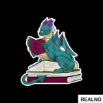 Dragon Reading - Books - Čitanje - Knjige - Nalepnica