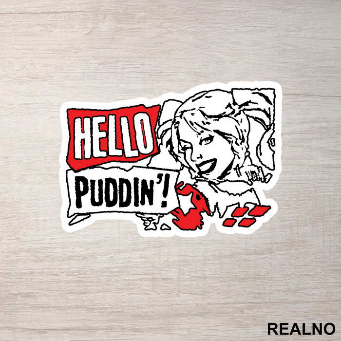 Hello Puddin - Harley Quinn - Nalepnica