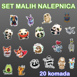Slatke Životinjice Set Malih Nalepnica - 20kom Slatke Životinjice Set Malih Nalepnica - 20kom