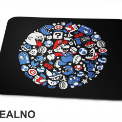 Krug Sa Detaljima - Super Mario - Podloga za miš