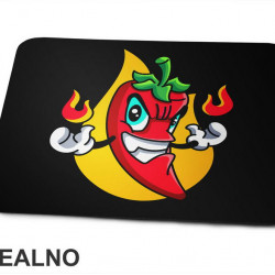 Ljuta Papirka Drži Vatru - Hot Pepper - Humor - Podloga za miš