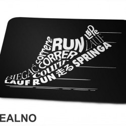 Quotes In The Shape Of A Shoe - Trčanje - Running - Podloga za miš Quotes In The Shape Of A Shoe - Trčanje - Running - Podloga za miš