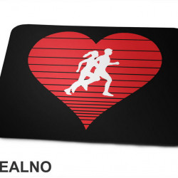 Red Heart - Trčanje - Running - Podloga za miš Red Heart - Trčanje - Running - Podloga za miš