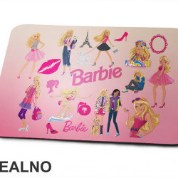 Puno Barbika Na Okupu - Barbi - Roza Pozadina - Podloga za miš