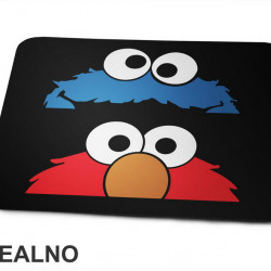 Cookie Monster - Red Elmo - Crtani Filmovi - Podloga za miš
