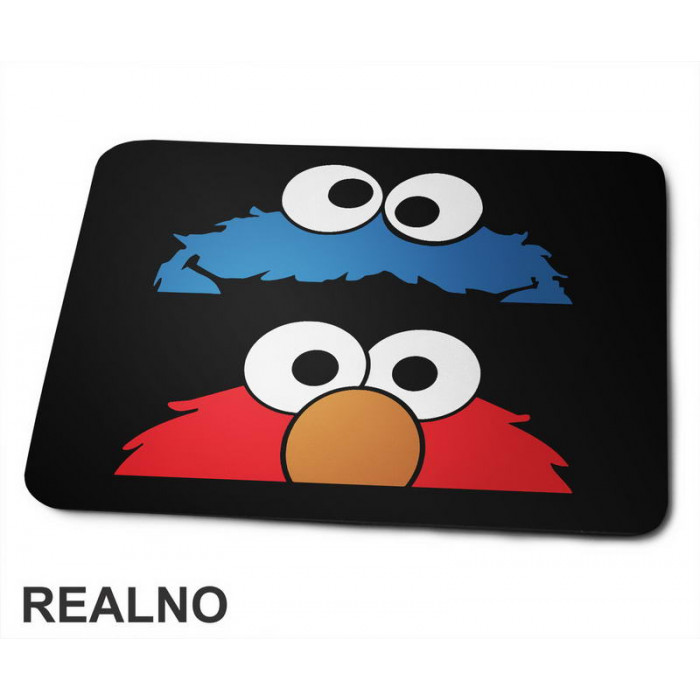 Cookie Monster - Red Elmo - Crtani Filmovi - Podloga za miš