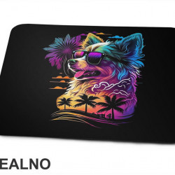 Terijer I Šarene Palme - Pas - Dog - Podloga za miš