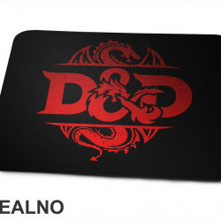 Red Logo - Texture - D&D - Dungeons And Dragons - Podloga za miš