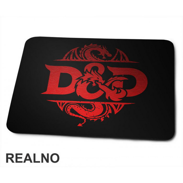 Red Logo - Texture - D&D - Dungeons And Dragons - Podloga za miš