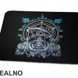 Alphonse Elric - Blue Symbols - Fullmetal Alchemist - Anime - Podloga za miš Alphonse Elric - Blue Symbols - Fullmetal Alchemist - Anime - Podloga za miš