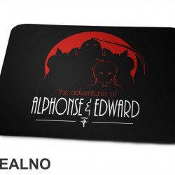 Adventures Of Alphonse And Edward - Fullmetal Alchemist - Anime - Podloga za miš Adventures Of Alphonse And Edward - Fullmetal Alchemist - Anime - Podloga za miš