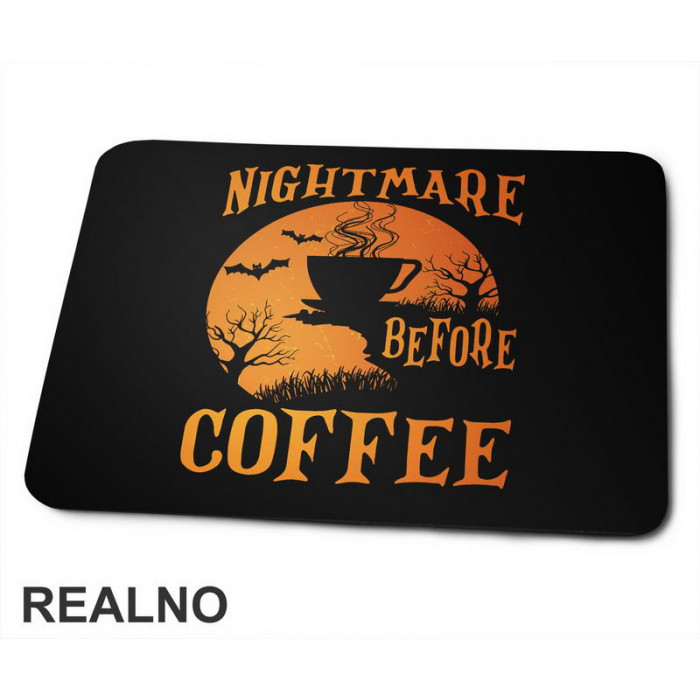 Nightmare Before Coffee - Kafa - Podloga za miš