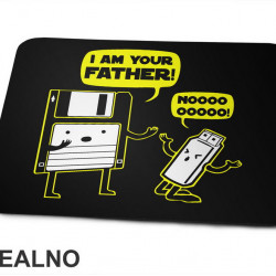 Usb And Floppy Disk - Your Father - Geek - Podloga za miš
