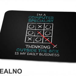 Computer Specialist - Thinking Outside Of The Box - Geek - Podloga za miš