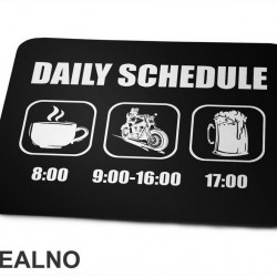 Daily Schedule - Motor And Beer - Pivo I Motor - Podloga za miš