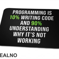 Programming And Writting Code - Geek - Podloga za miš