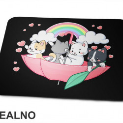 Mačke U Kišobranu Plove - Crtani Filmovi - Podloga za miš