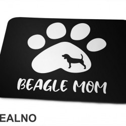 Beagle Mom - Pas Bigl - Dog - Psi - Podloga za miš