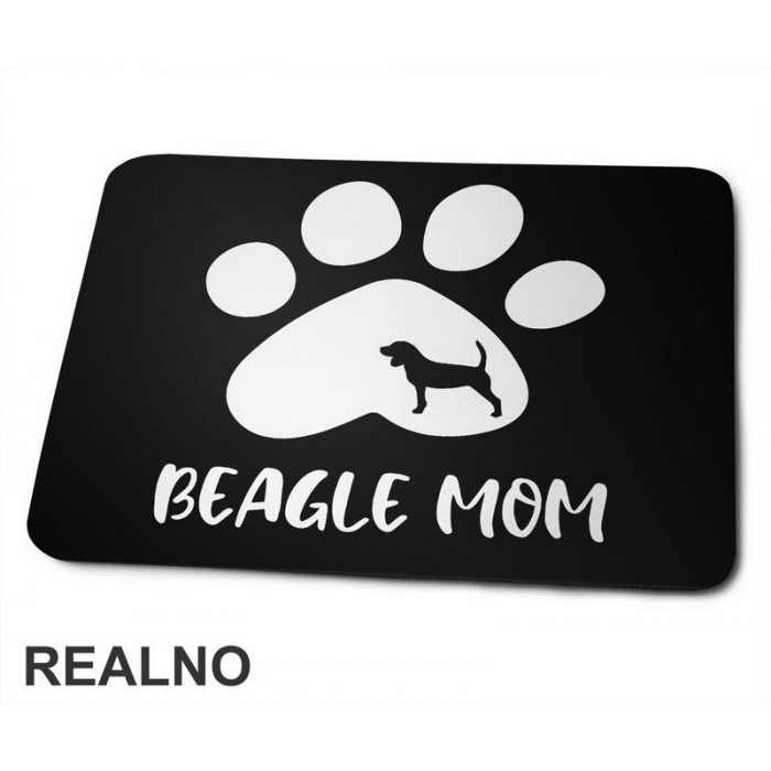 Beagle Mom - Pas Bigl - Dog - Psi - Podloga za miš