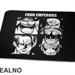 Four Emperors - White Outlines - One Piece - Podloga za miš