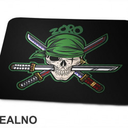 Zoro Skull - One Piece - Podloga za miš