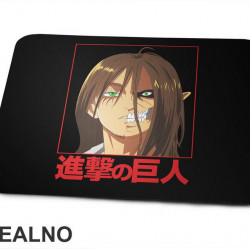 Half Face - Red - Attack On Titan - AOT - Podloga za miš