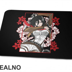 Mikasa And Flowers - Attack On Titan - AOT - Podloga za miš