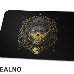Scorpion - Dots - Head - Mortal Kombat - Podloga za miš Scorpion - Dots - Head - Mortal Kombat - Podloga za miš