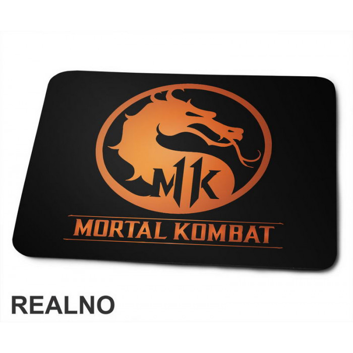 Orange Logo - Mortal Kombat - Podloga za miš