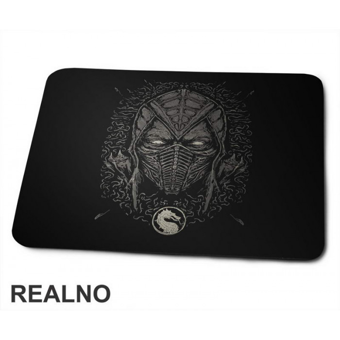 Noob Saibot - Dots - Head - Mortal Kombat - Podloga za miš Noob Saibot - Dots - Head - Mortal Kombat - Podloga za miš