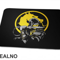 Scorpion And Yellow Logo - Mortal Kombat - Podloga za miš Scorpion And Yellow Logo - Mortal Kombat - Podloga za miš