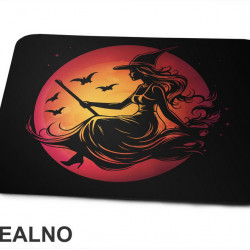 Veštica Na Metli - Witch - Podloga za miš