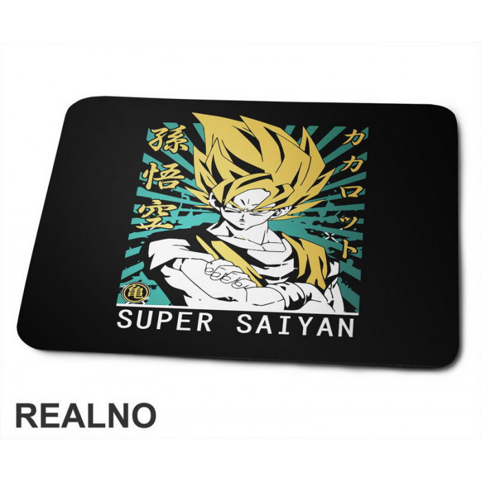 Super Saiyan - Arms Crossed - Goku - Dragon Ball - Podloga za miš Super Saiyan - Arms Crossed - Goku - Dragon Ball - Podloga za miš