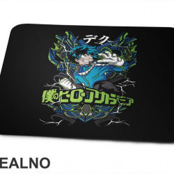 Deku - Blue And Green Lines - My Hero Academia - Podloga za miš