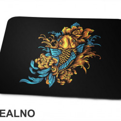 Goldfish With Flowers - Art - Podloga za miš