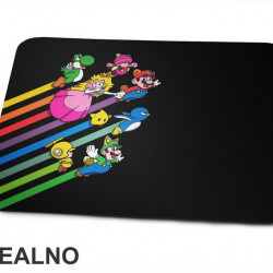 Lete Preko Duge - Super Mario - Podloga za miš