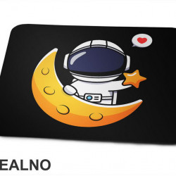Astronaut - Zvezdica i Mesec - Space - Svemir - Podloga za miš