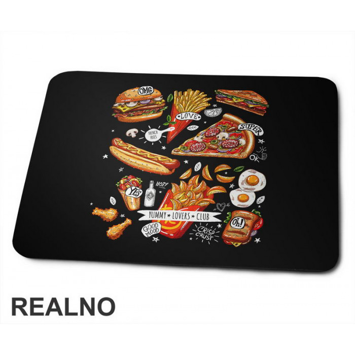 Omiljena Hrana - Food - Podloga za miš Omiljena Hrana - Food - Podloga za miš