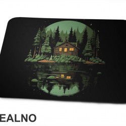 Koliba U Šumi Pored Reke - Planinarenje - Kampovanje - Priroda - Nature - Podloga za miš