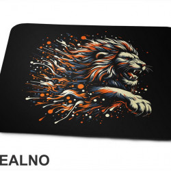 Rasprskane Boje - Lav - Životinje - Podloga za miš