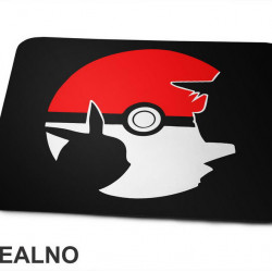 Pikachu, Ash And Pokeball - Pokemon - Podloga za miš