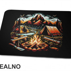 Šator U Šumi - Uljani Crtež - Planinarenje - Kampovanje - Priroda - Nature - Podloga za miš