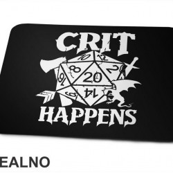 Crit Happens - D&D - Dungeons And Dragons - Podloga za miš